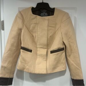 NWT Blanc Noir Tan and Brown Blazer Jacket